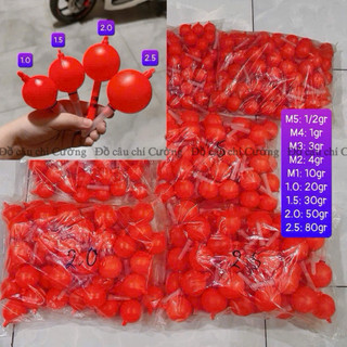 Phao tròn câu cá, Phao tròn nhựa câu cá 50-100 cái