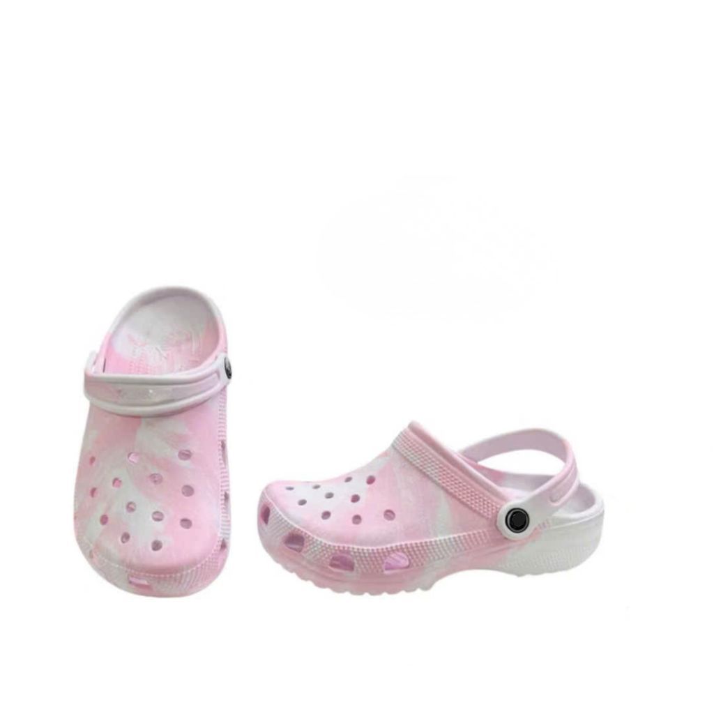 Dép Sục Quai Hậu Nam Nữ Classic màu LOANG Êm Chân TẶNG Kèm Charm Dễ Thương BG STORE