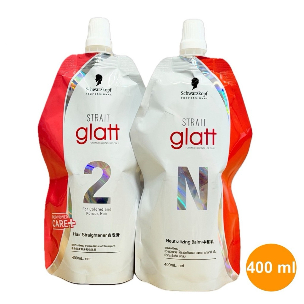 Thuốc uốn duỗi tóc Schwarzkopf Glatt 400mlx2 ( Thái Lan) ( nguyên cặp )