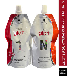 Thuốc uốn duỗi tóc Schwarzkopf Glatt 400mlx2 ( Thái Lan) ( nguyên cặp )