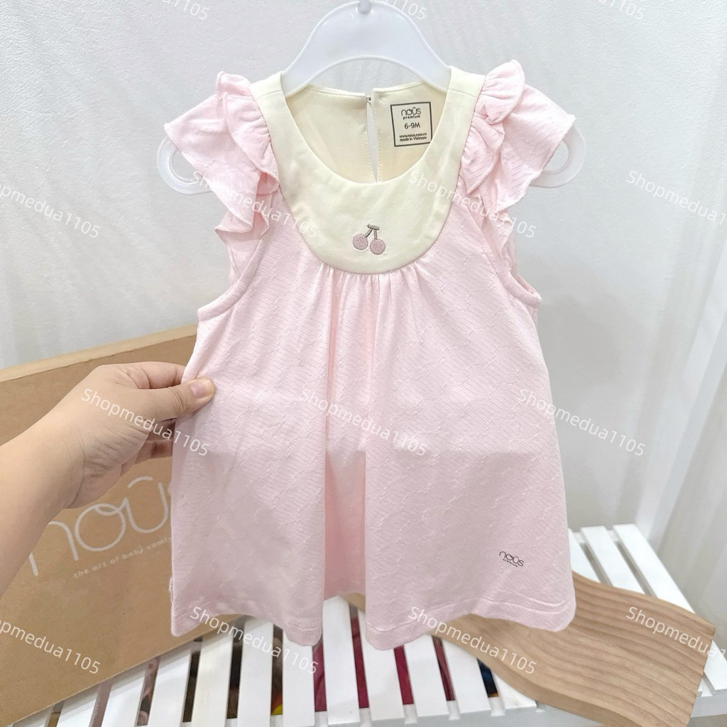Váy cộc tay cổ bèo Nous Premium