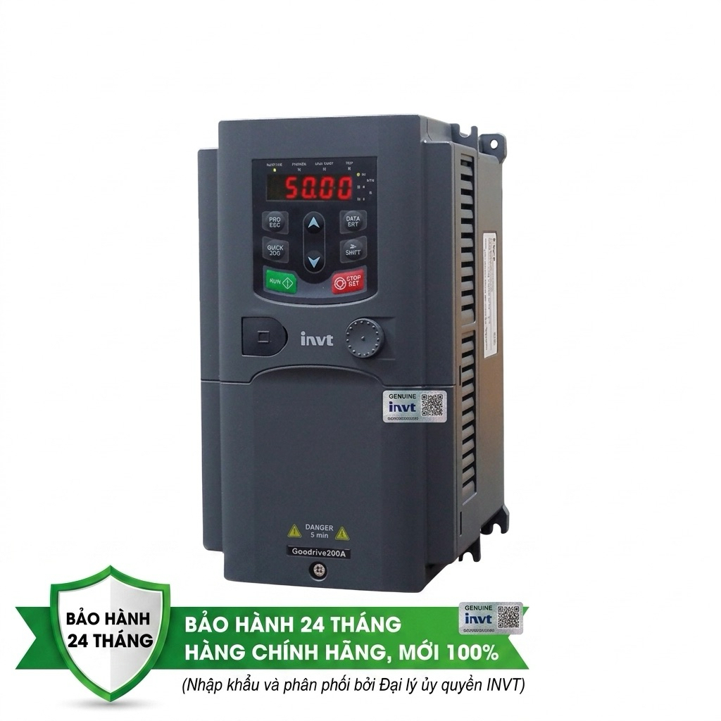 [Chính Hãng] Biến tần INVT GD200A-004G/5R5P-4 (4kW/5.5kW) - 3 Pha 380V - Bảo Hành 24 Tháng