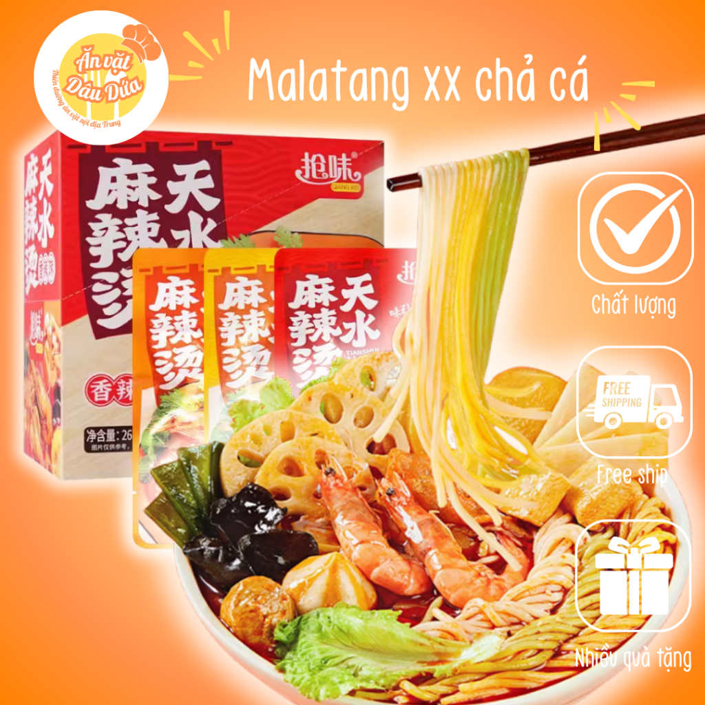 Malatang XX Chả cá - 26g - Hương vị lẩu malatang đặc trưng giới trẻ trung hoa - Lẩu thập cẩm xúc xíc
