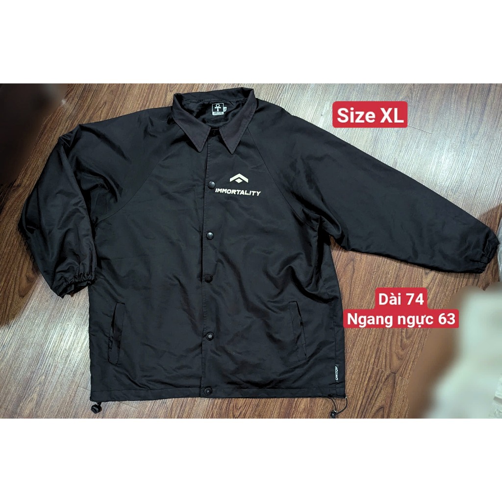 Áo khoác dù nam màu đen Signature Local Brand ONTOP jacket nam size XL hàng si thanh lý