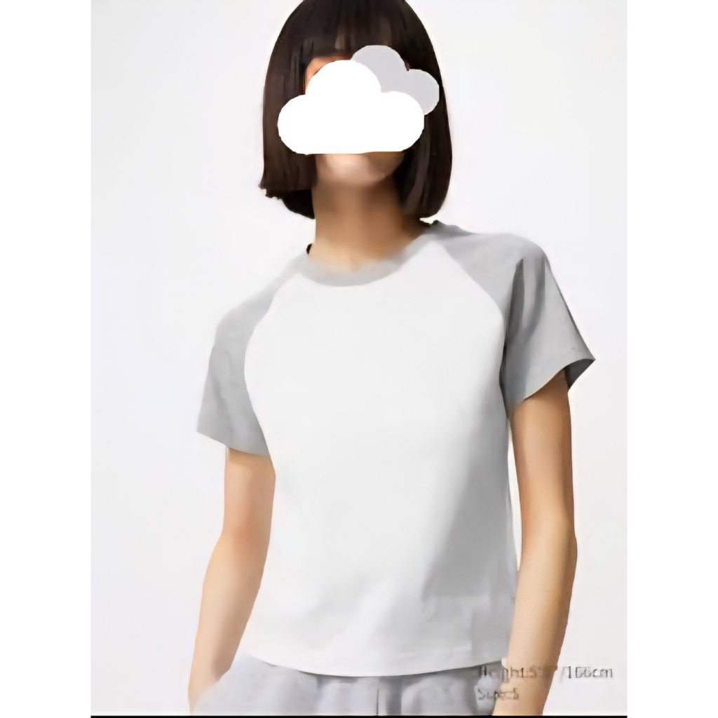 Áo thun baby tee tay raglan,dáng croptop dài 46cm,áo thun nữ ôm body chất thun supima co giãn tốt-hà