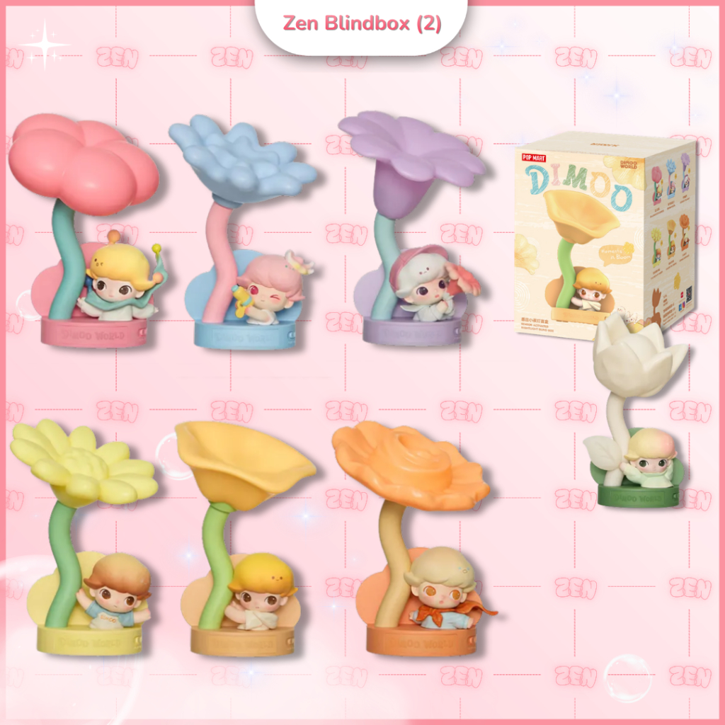 [CHÍNH HÃNG] Blindbox Dimoo Moment in Bloom Series Sensor Mô Hình Dimoo Đèn