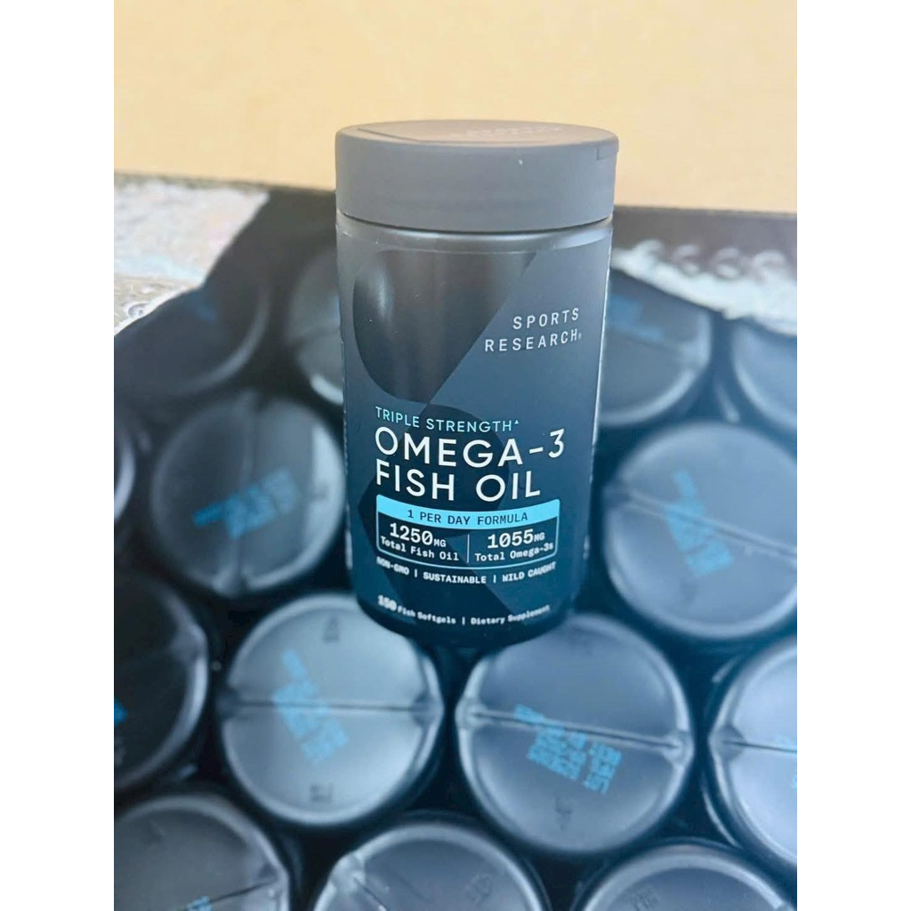 Omega 3 SR Fish Oil Mỹ 1250mg lọ 150v – Dầu Cá Sports Research