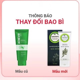 Sữa rửa mặt Acnevir Santafa gel (tuýp 100g) dành cho da mụn, da dầu & da nhậy cảm