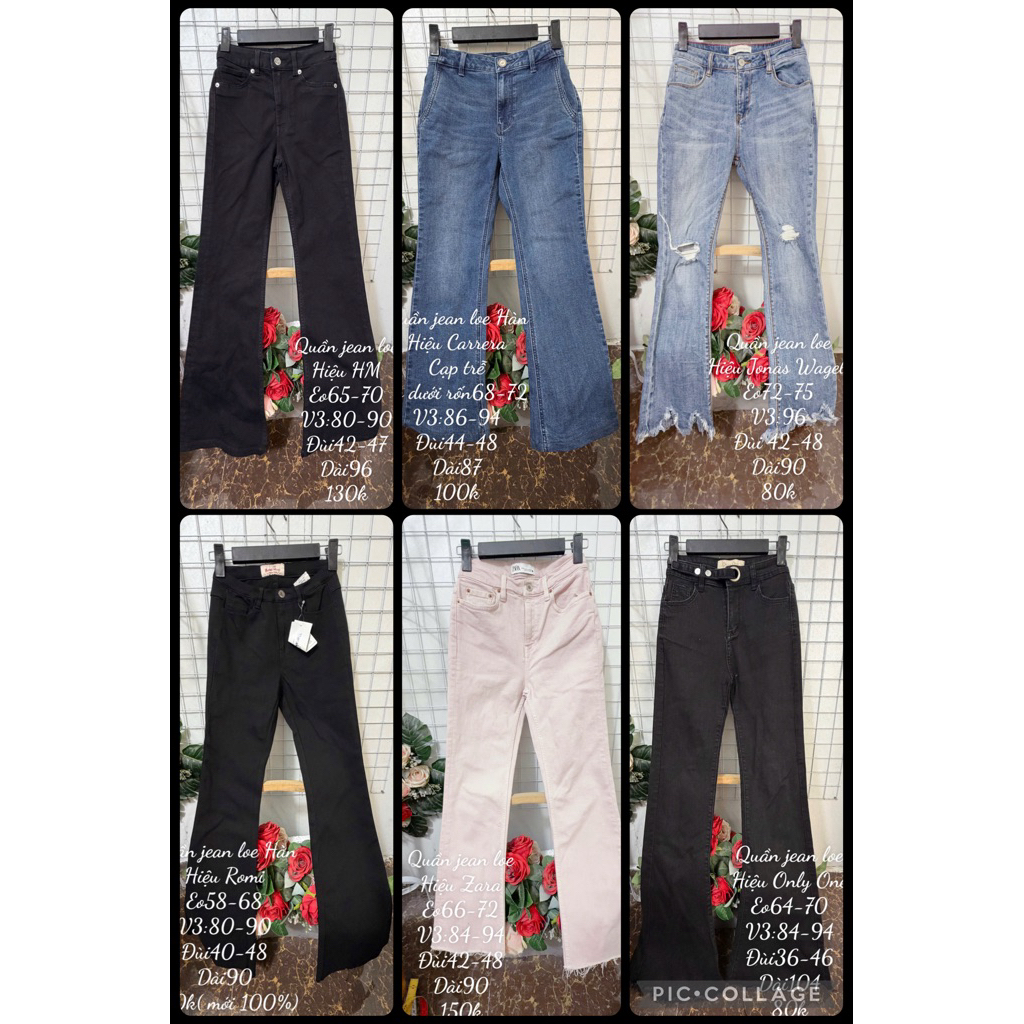 (2hand hiệu) Quần jean ống loe hiệu 1