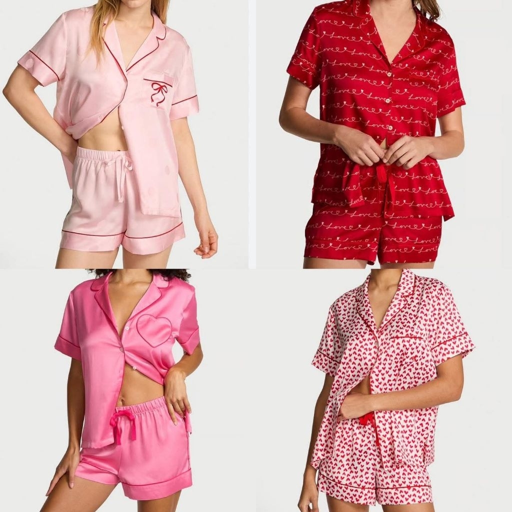 Victoria's Secret pijama, đồ ngủ set ngắn size S, auth chính hãng