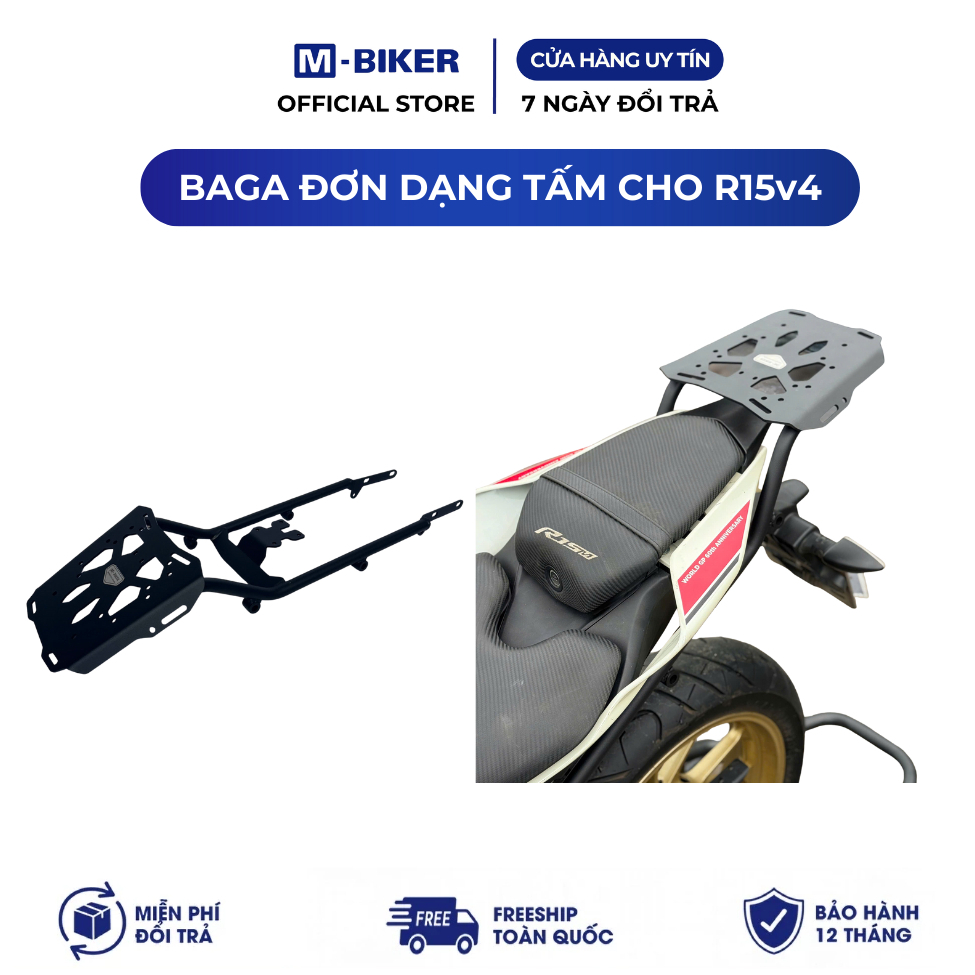 Baga R15M / R15V4, baga r15v4 dạng tấm chính hãng M-Biker – sơn tĩnh điện
