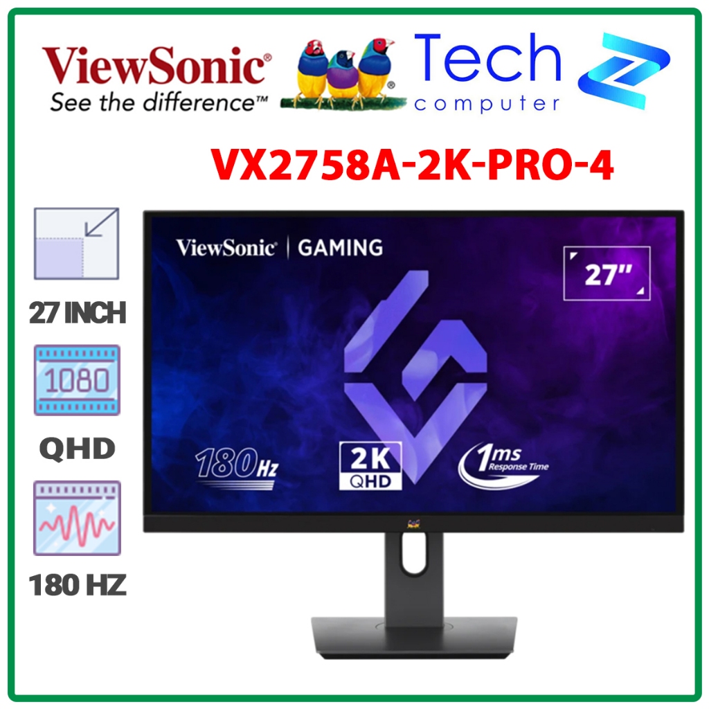 Màn Hình Gaming ViewSonic VX2758A-2K-PRO-4 27 Inch 2K QHD IPS 180Hz 1ms Chính Hãng