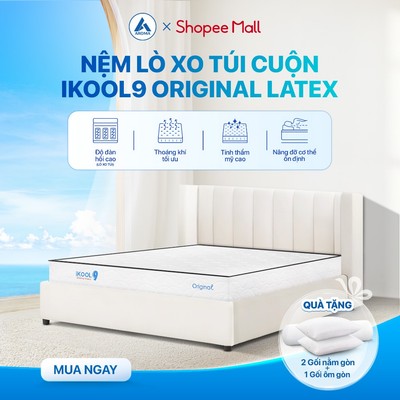 Nệm Lò Xo Túi Cuộn IKool9 Original - Êm Ái Tiêu Chuẩn Khách Sạn 5 Sao - Dễ Dàng Vận Chuyển