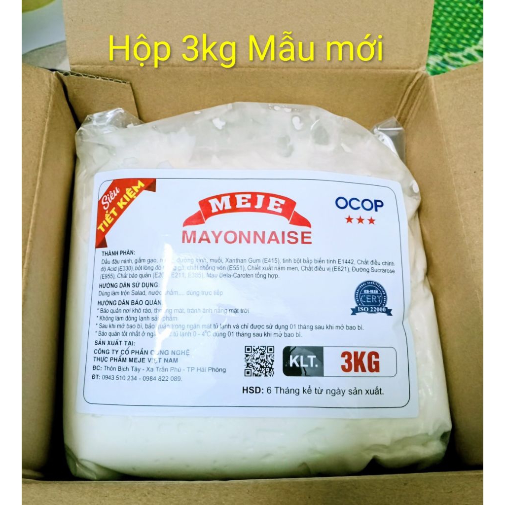 Hộp 3kg Xốt Mayonnaise
