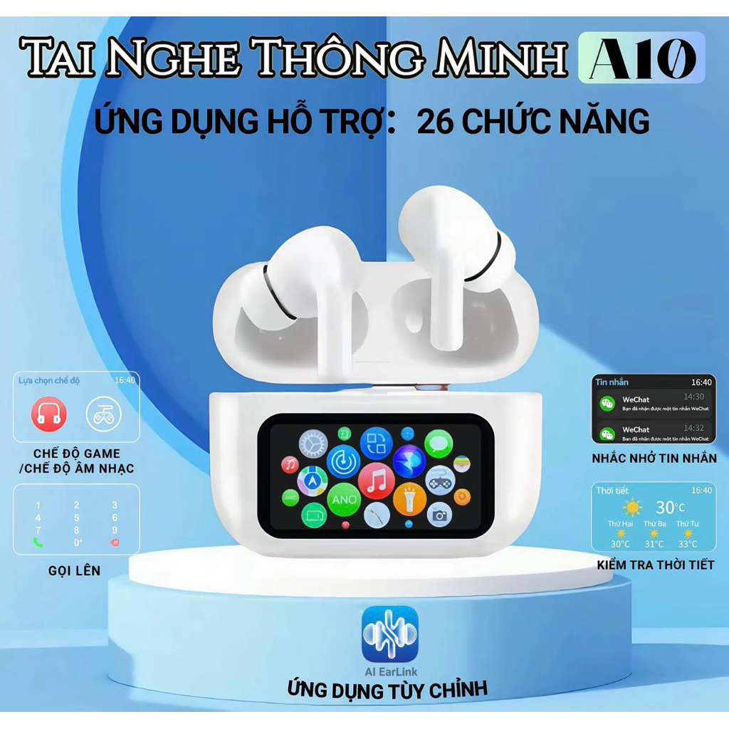 A10 PRO - Tai nghe bluetooth stereo - Không dây thông minh