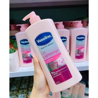 Sữa dưỡng thể trắng da chống nắng Vaseline Healthy Bright UV Extra Brightening 10X Niacinamide bản Thái 320ml