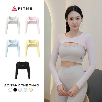 Áo tank tập gym, yoga, pilates Fitme Bloom chất vải co giãn thoáng khí ATBL02