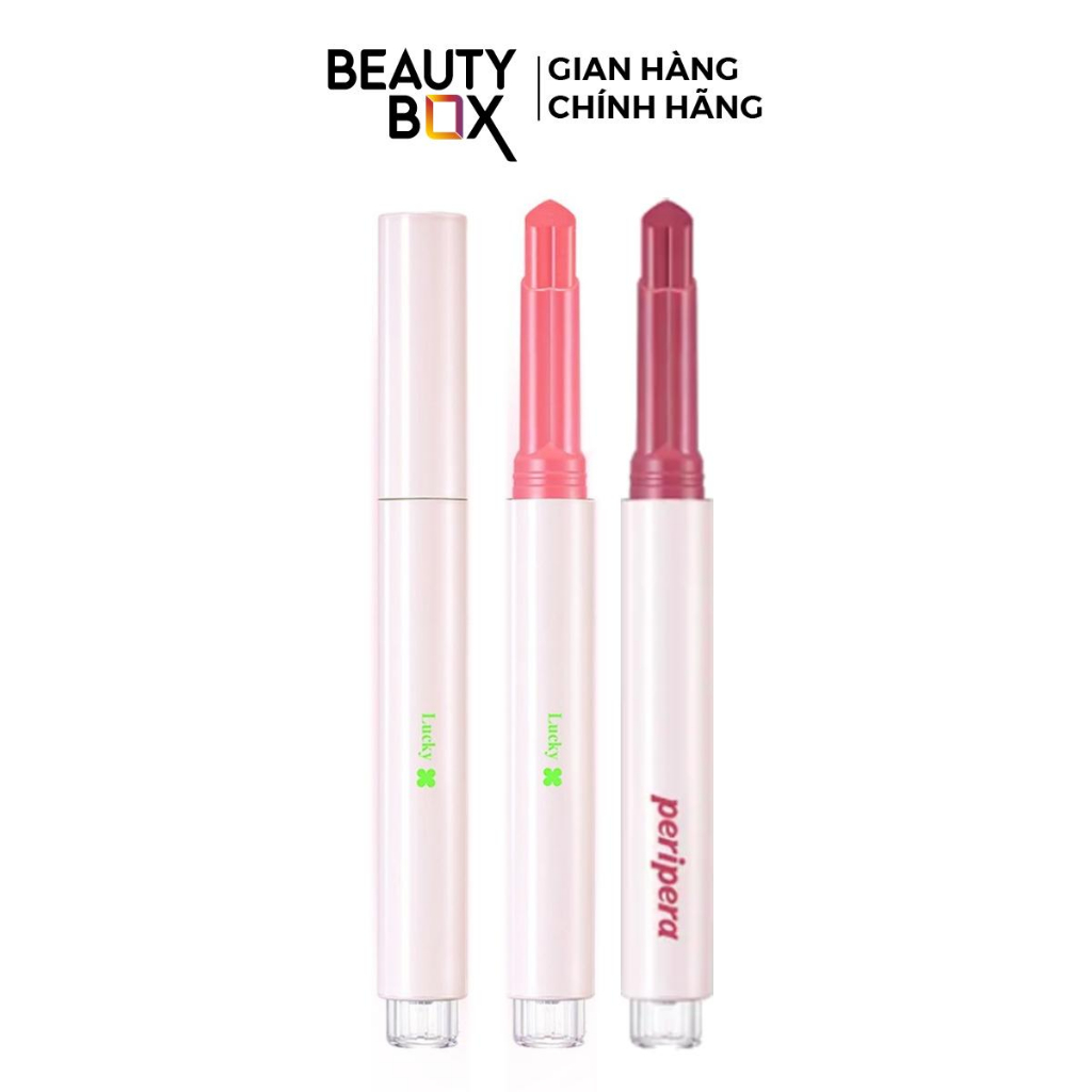 [HSD <12 Tháng] Son Thỏi Bóng Peripera Heart Jam Glow Lip 1.4g
