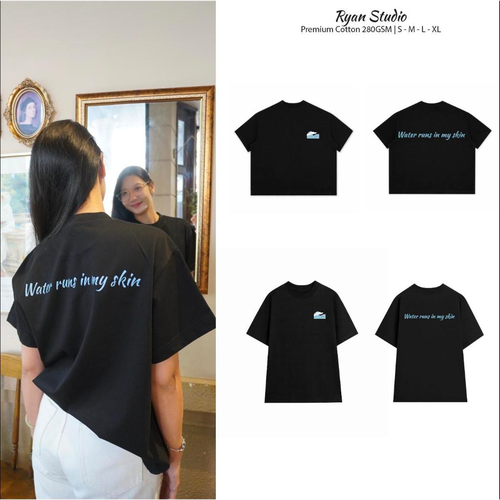 Áo Thun Nam/Nữ Local Brand RYAN Mẫu "RYAN WAVES" Form Boxy/Oversize - Vải Cotton 280GSM