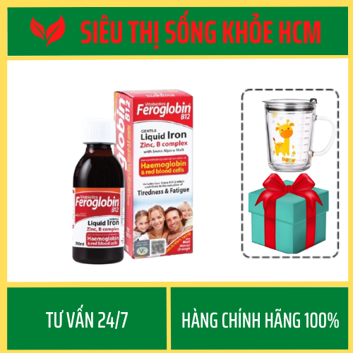 [HÀNG NHẬP KHẨU] FEROGLOBIN B12 LIQUID VITABIOTICS - Hỗ Trợ Tăng Khả Năng Tạo Máu 200ml