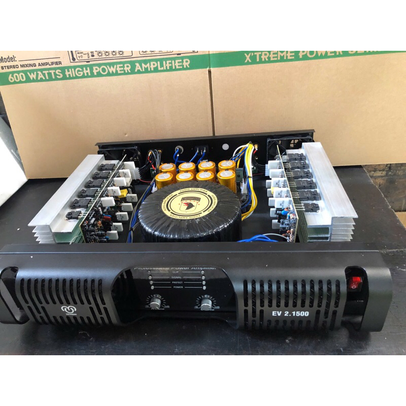 Cục Đẩy 2 Kênh 2.1500. 24 Sò. 2300W