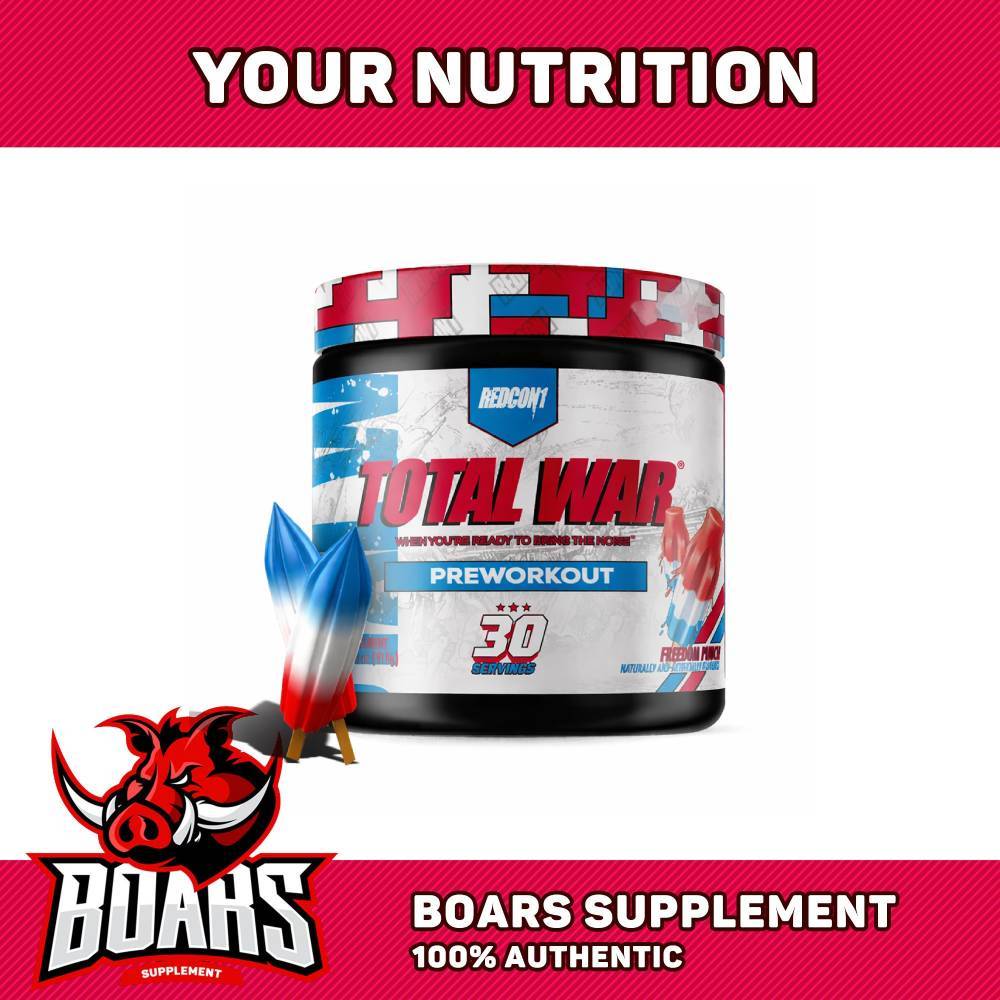 Pre Workout Redcon1 Total War – Tăng Sức Bền, Giãn Cơ, Pump Mạnh