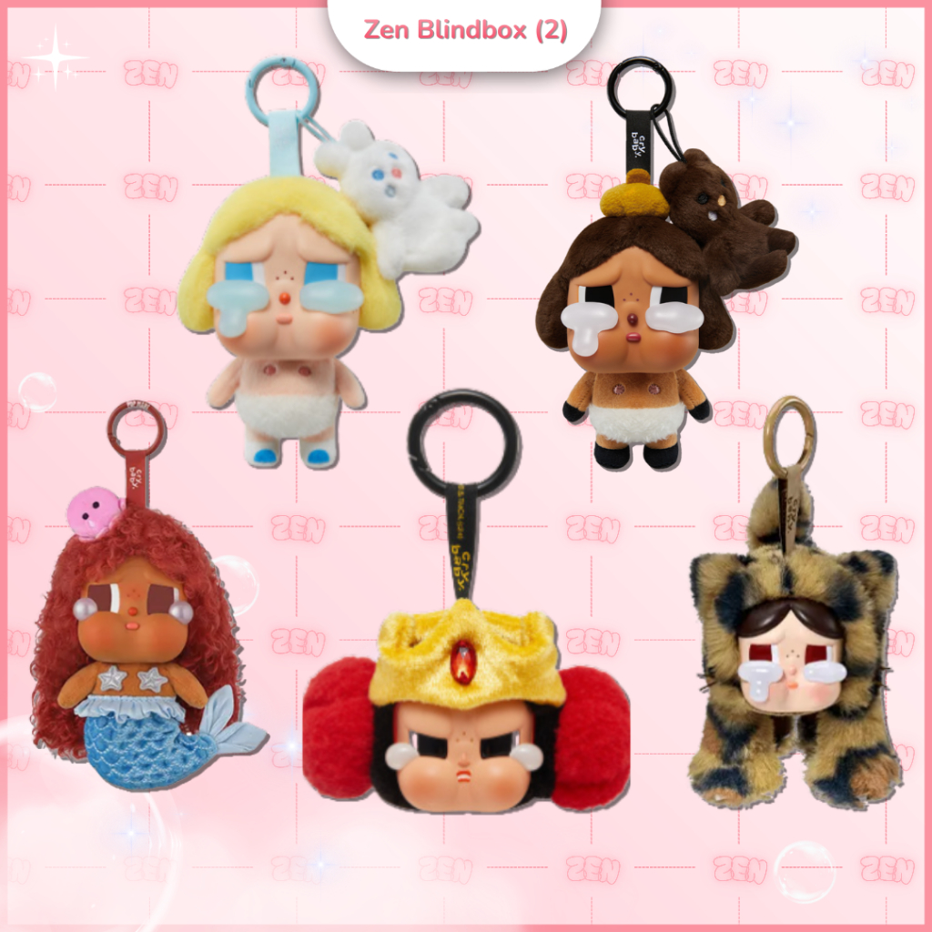 [CHÍNH HÃNG] Checkcard Crybaby Secret Series Móc Khóa Gấu Bông Crybaby Các Mẫu Hiếm