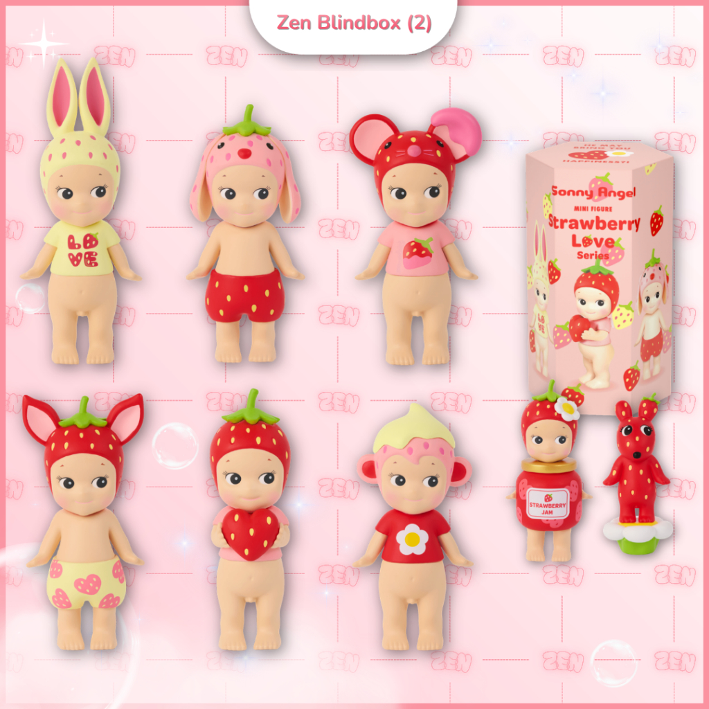 [CHÍNH HÃNG] Blindbox SONNY ANGLE Mini Figure Strawberry Series Mô Hình Nhân Vật