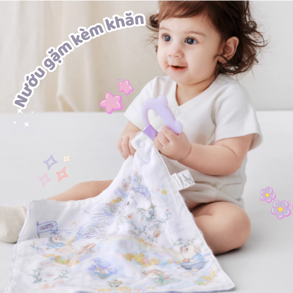 Gặm nướu kèm khăn Bubble Tree