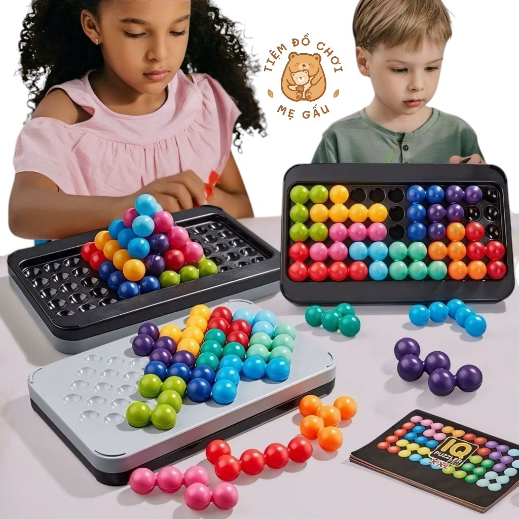 Đồ chơi trí tuệ thử thách IQ smart games 120 thử thách từ dễ tới khó giúp bé phát triển tư duy