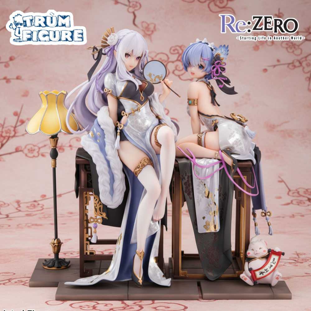 Mô Hình, Figure Re Zero Rem & Emilia - Full Box Trùm Figure