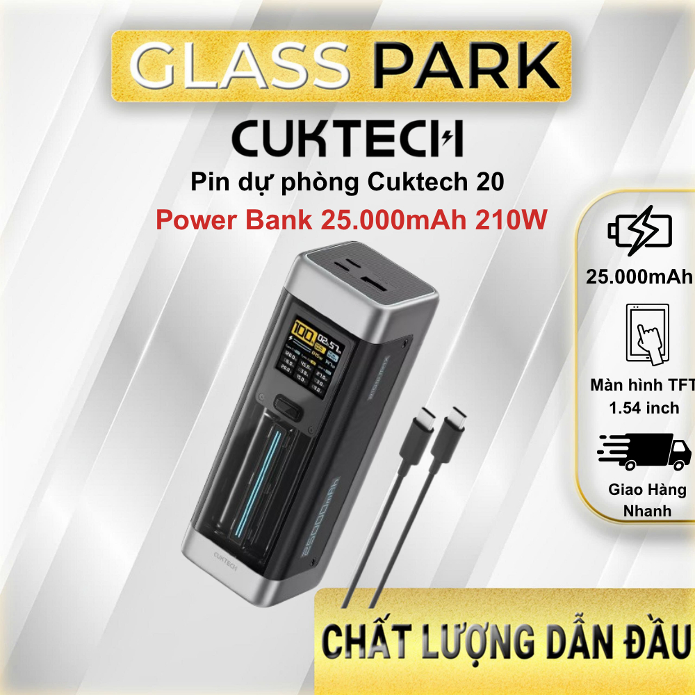 Pin sạc dự phòng CUKTECH 20 _Power Bank 25.000mAh 210W _ P23