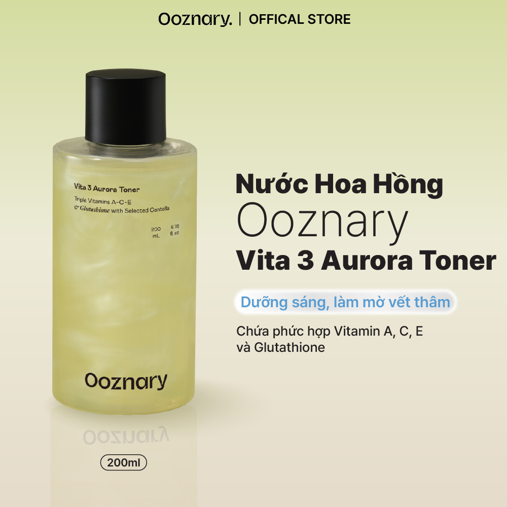 Nước Hoa Hồng Ooznary Vita 3 Aurora Toner 200ml