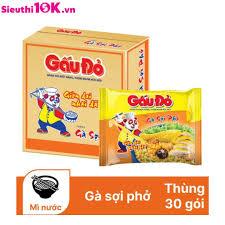 THÙNG 30 GÓI MÌ GẤU ĐỎ GÀ SỢI PHỞ