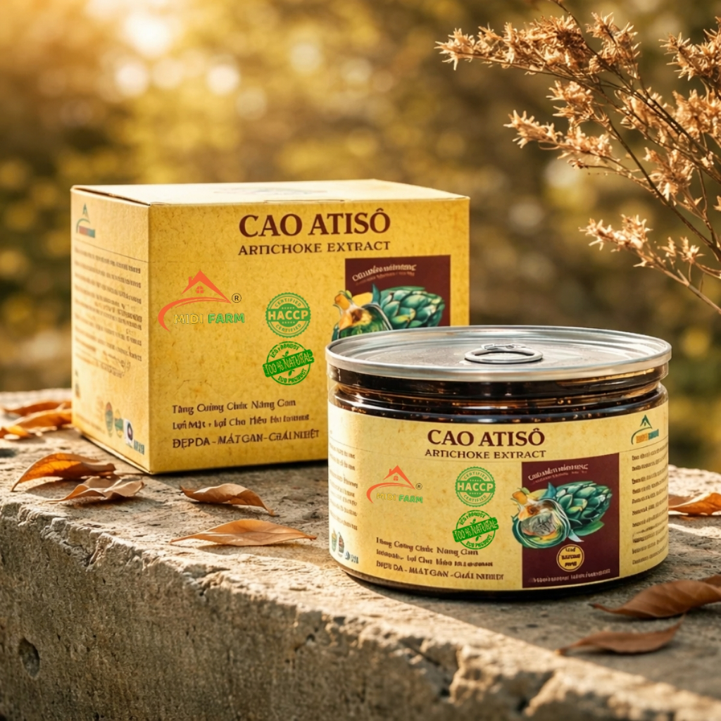 Cao atiso nguyên chất MIDIFARM, (actiso) loại 1 ngon nhất đặc sản đà lạt
