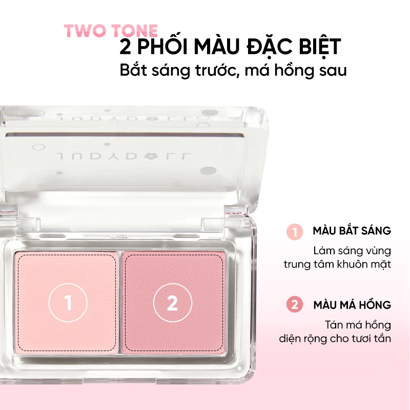 [NEW] JUDYDOLL Phấn Má Hồng 02 Ô Dual Color Blush Mịn lì Chuẩn Màu Dễ Tán Bắt sáng lì 3,9g | BigBuy360 - bigbuy360.vn