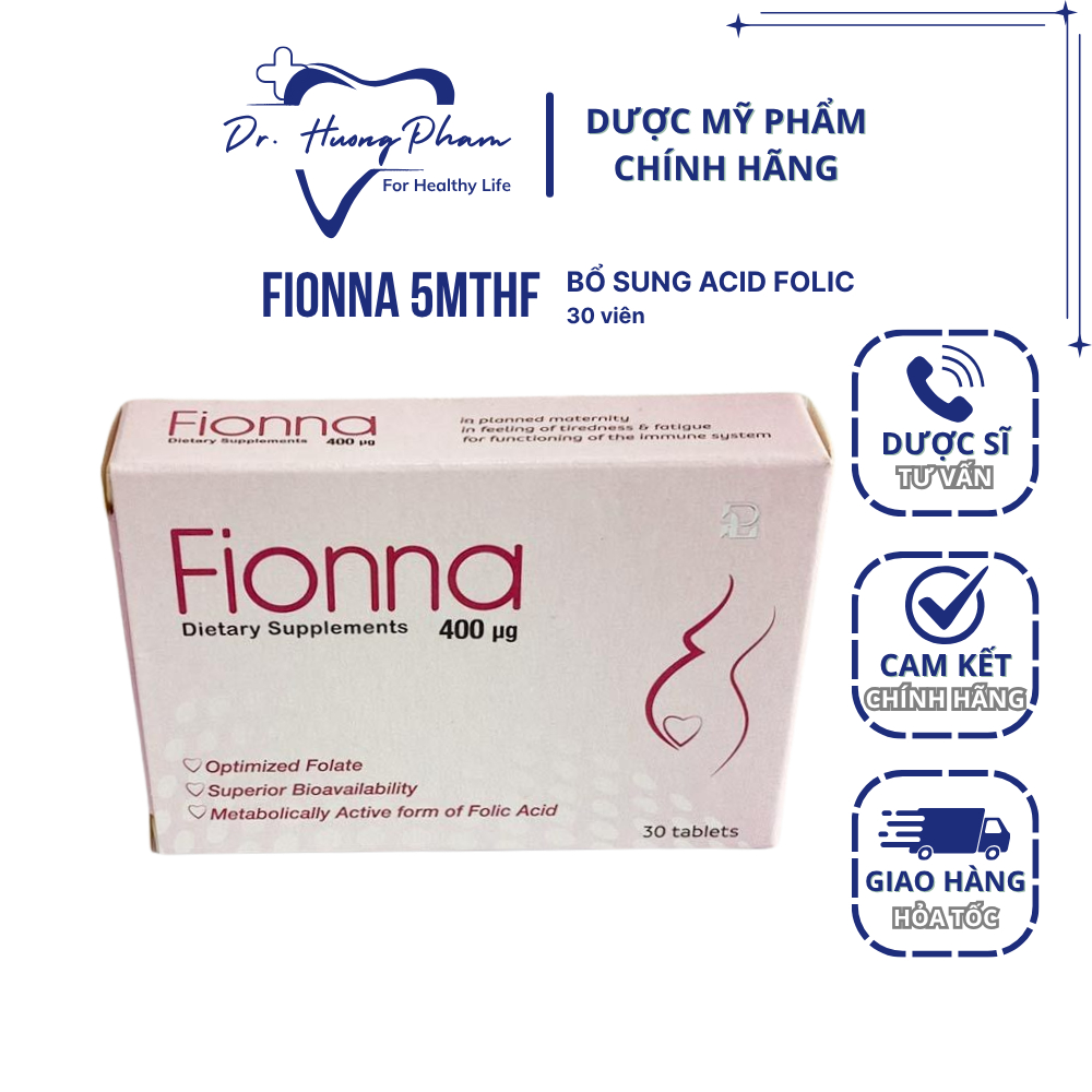 Fionna 5MTHF - Giảm nguy cơ thiếu máu do thiếu acid folic