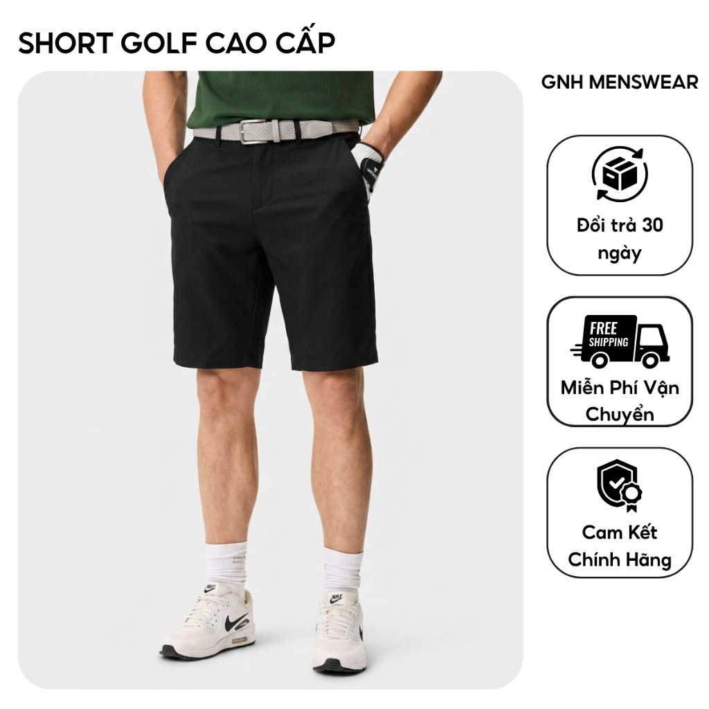 Quần Golf Đùi Nam GNH Active - Quần Short Dáng Slim Fit, Co Giãn, Chất Xịn Mềm GNH26057