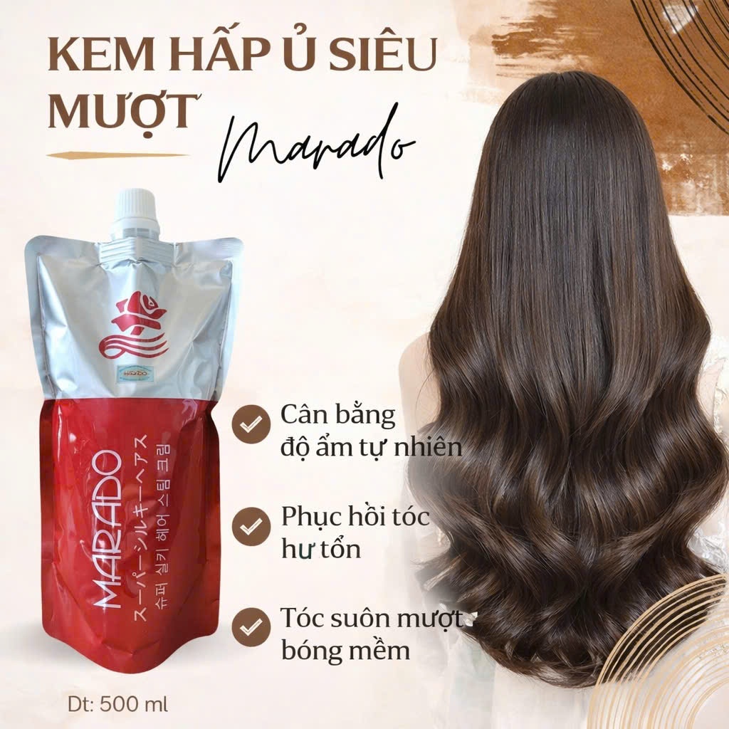Kem hấp tóc siêu mượt Marado 500 ml