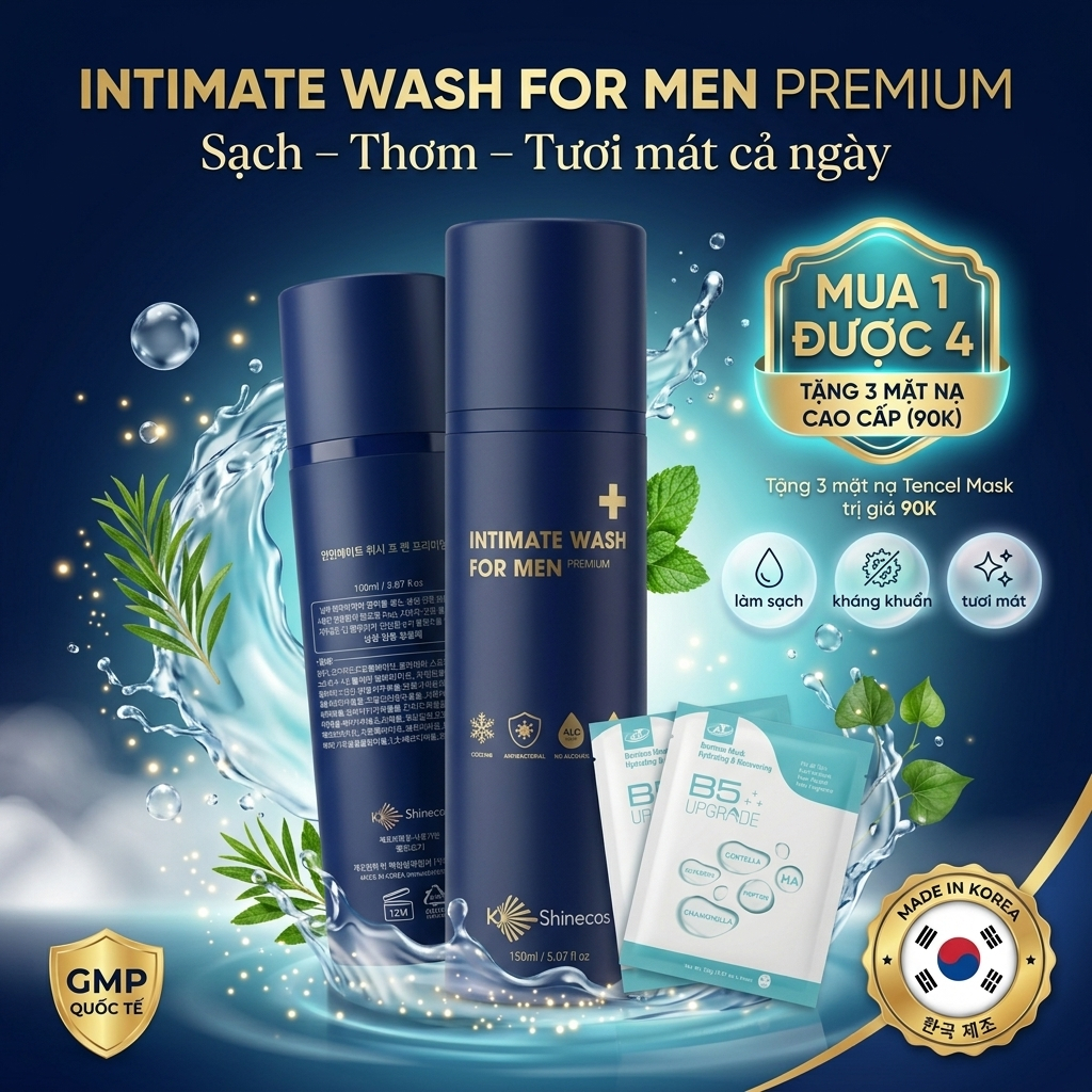 Dung Dịch Vệ Sinh Nam Intimate Wash Premium - Intimate Wash For Men Premium