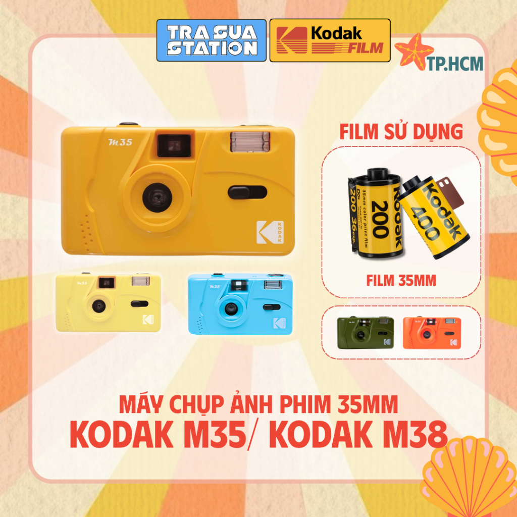 Máy ảnh Film Kodak M35 - Máy ảnh chụp film - Có thể thay films được - Không gồm PIN