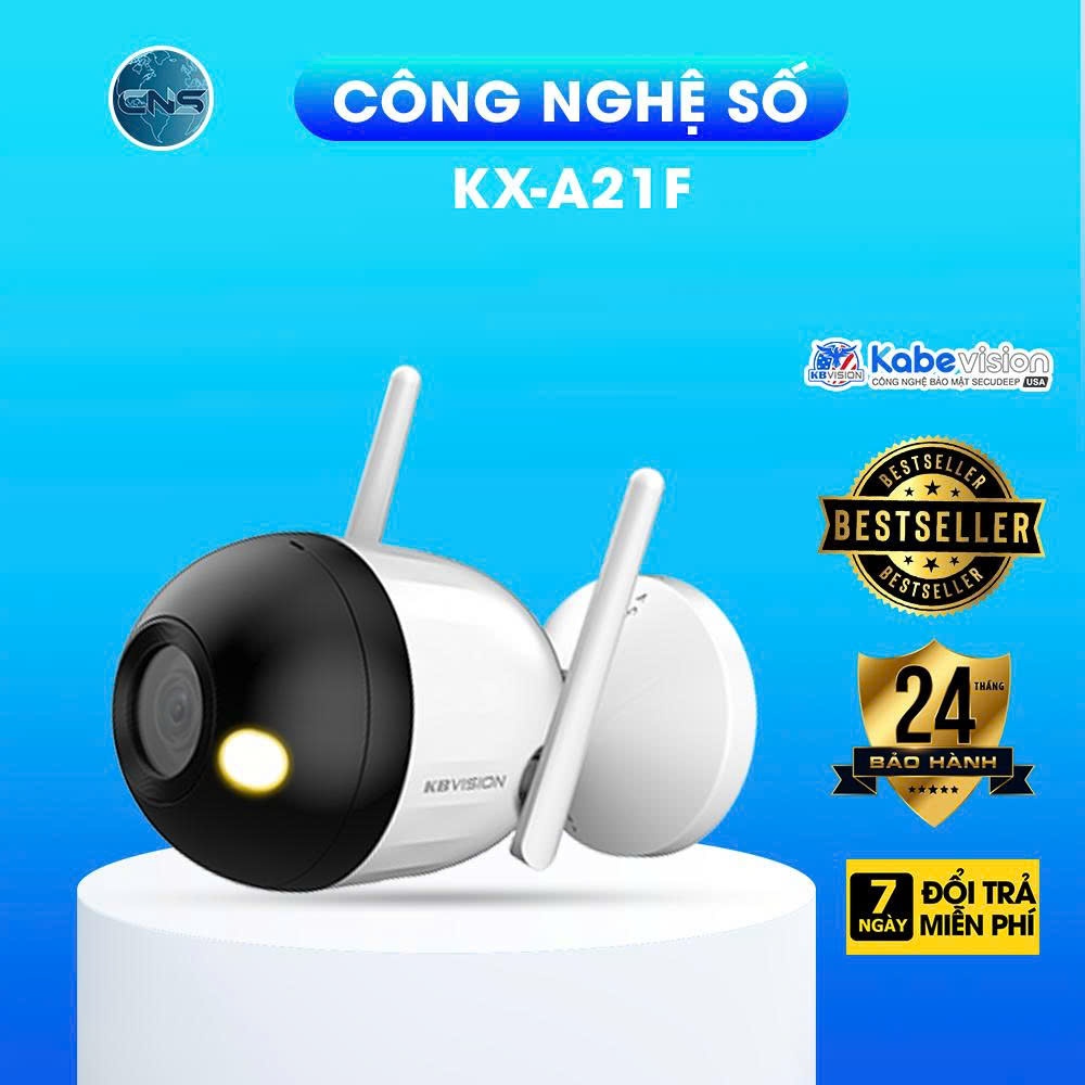Camera ngoài trời Wifi Full Color 2MP KX-A21F KBVISION - BẢO HÀNH 24 Tháng