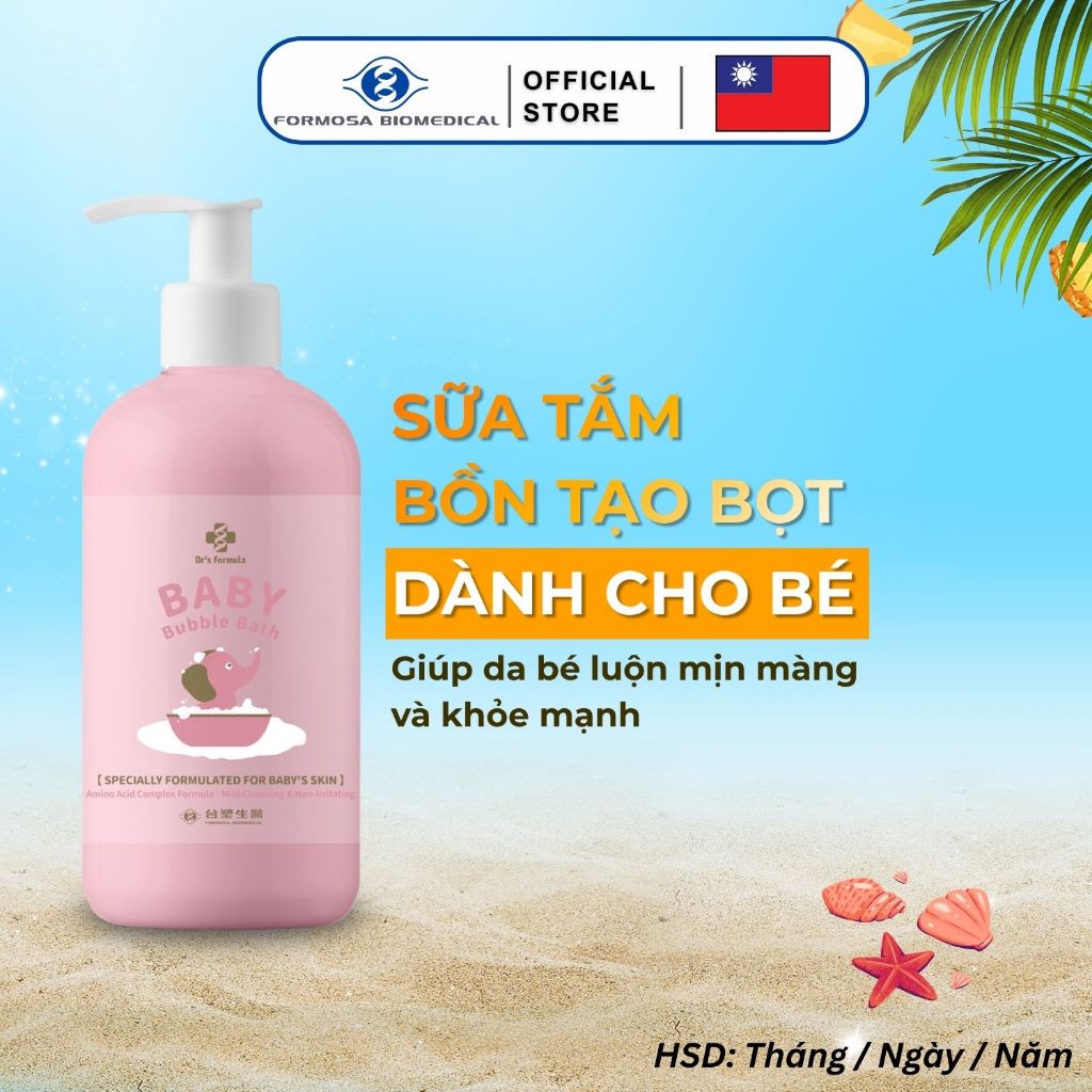 Sữa Tắm Bồn Tạo Bọt Dành Cho Bé Dr's Formula Baby Bubble Bath