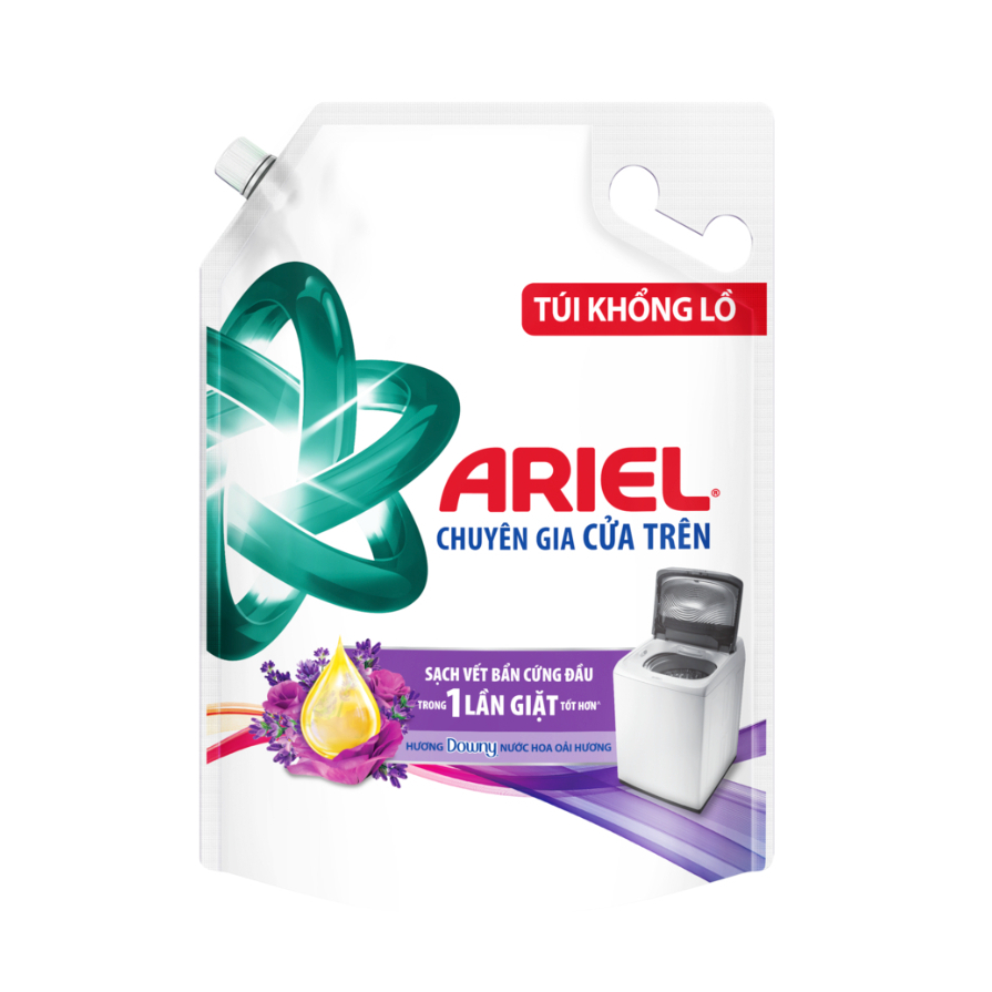 Túi nước giặt Ariel cửa trên Hương Downy Oải Hương 4.1kg