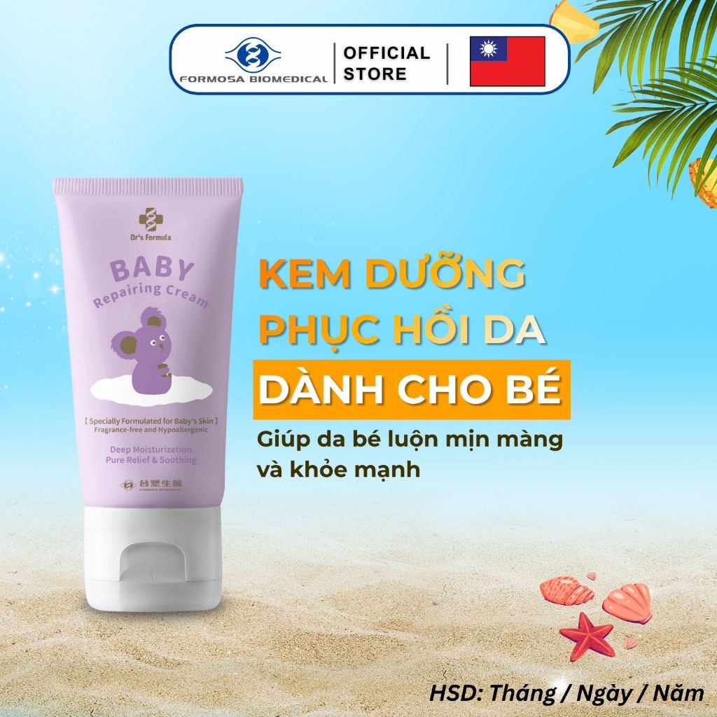 Kem Dưỡng Phục Hồi Da Cho Bé Dr's Formula Baby Repairing Cream 100g