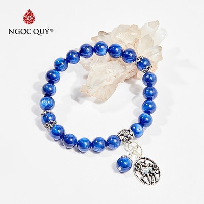 Vòng tay đá Kyanite tự nhiên phối charm - Mẫu VC0352 - Ngọc Quý