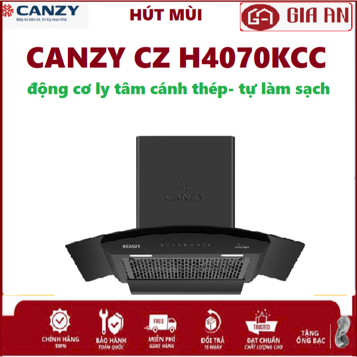 MÁY HÚT MÙI KÍNH CONG CANZY CZ H4070KCC | 70CM | ĐIỀU KHIỂN PHÍM CẢM ỨNG SIÊU NHẠY/ Chế độ tự làm sạ