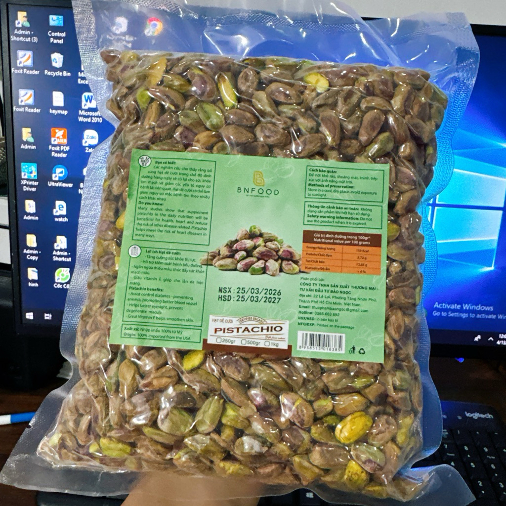Hạt Dẻ Cười Tách Vỏ(sống)