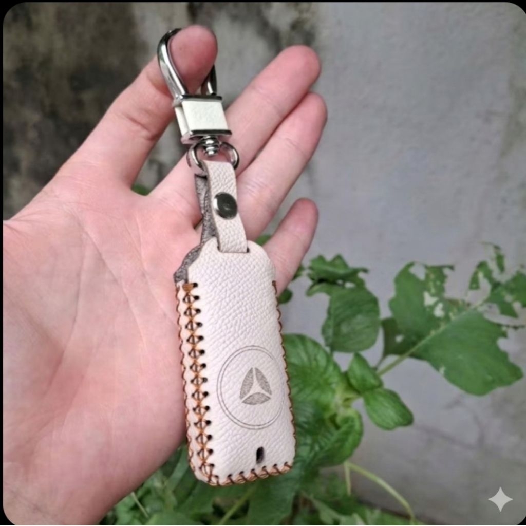 Bao da chìa khóa Xe Yadea Oris,ossy velax,Vekoo,Vologuard da bò thật kèm móc khóa
