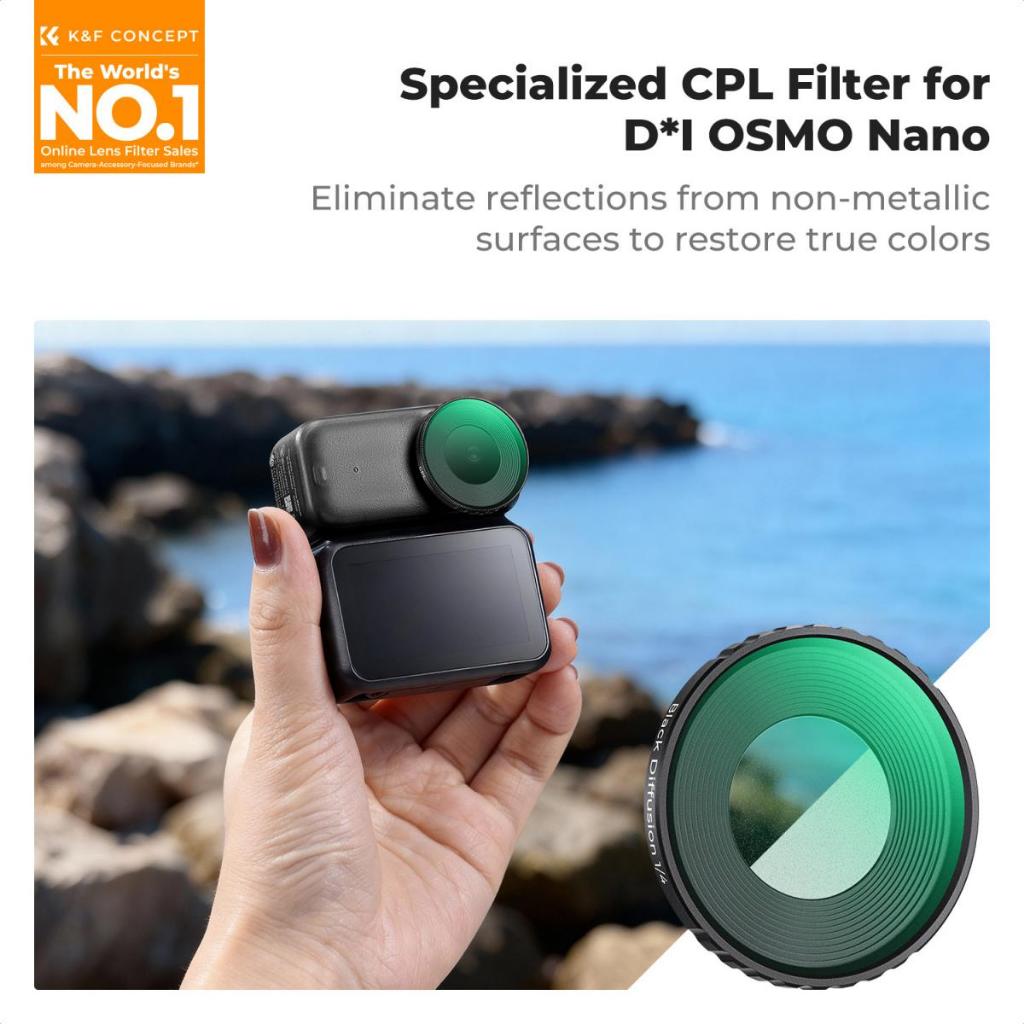 Kính Lọc Filter K&F concept CPL for DJI Osmo Nano 28 Multi-Layer Coatings ACG Japanese glass (KF13.0